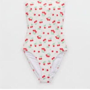NWT Aerie wave maker Cherry Print One-Piece Swimsuit